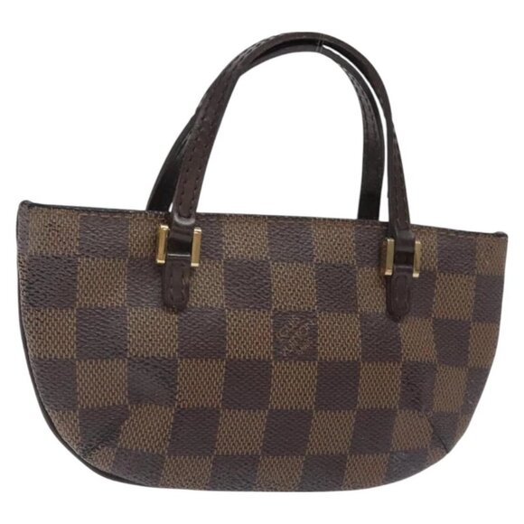 LOUIS VUITTON Damier Ebene Manosque GM Accessory Pouch N51120 LV Auth 128086 - Picture 1 of 16